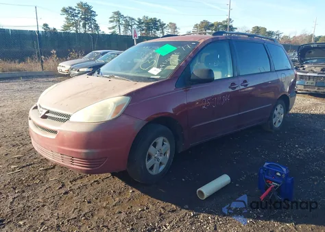 2004 Toyota Sienna Le из США, поврежденный, VIN 5TDZA23C44S037691